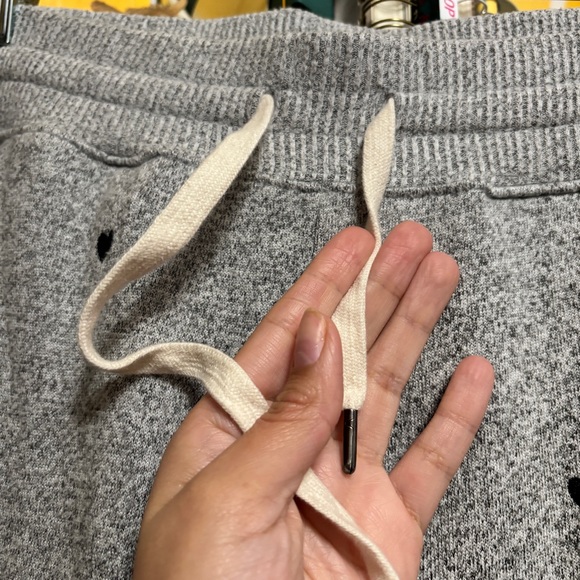 Rails Oakland Heart Print Joggers Melange Grey Black Hearts Size Large - Picture 3 of 10